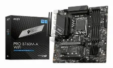 Tarjeta Madre Msi Pro B760m-a Wifi Lga 1700, 4 Ddr5-sdram, Micro Atx, Wifi